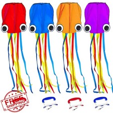 Flying Hoofer Octopus Kite Large Kids Adults Easy Fly Beach Toy