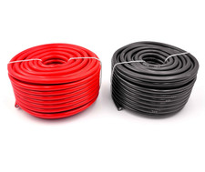 10 Awg Gauge Automotive Primary Wire 50 Ft Red 50 Feet Black Power Cable