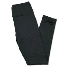 NEW LuLaRoe OS Leggings Solid Black One Size Women's 2-10 Yoga Waistband