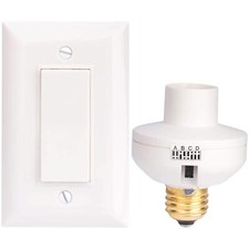 Wireless Remote Control Light Switch And Socket Cap To Turn Lamps And Pull Chain