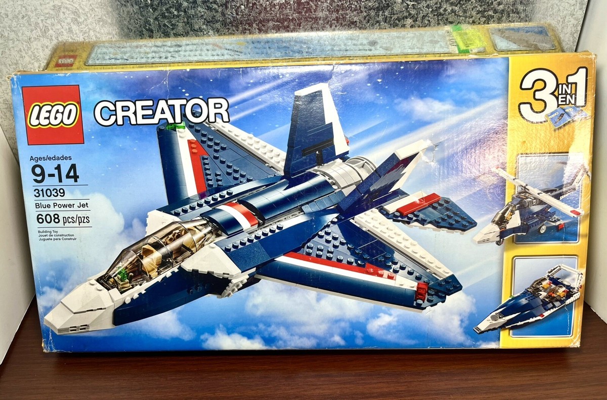 2015 LEGO CREATOR: Blue Power Jet 3-in-1 Set (#31039, 608pcs