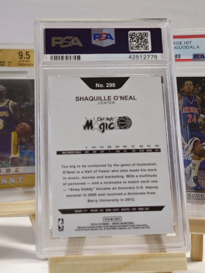 Shaquille O'Neal 2018 Refractor/Silver GEM MINT 10 💎 POP 3 + 39/199!!! - Image 4 of 4