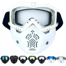 Detachable Motocross Goggles Motorcycle Racing Biker ATV Glasses Eyewear UV400