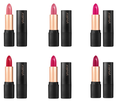                  (2-Pack) youstar Cosmetics Intense Colour Shine & Care Lipstick