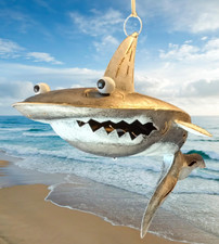 Blechfigur, Sharky, Maskottchen, Hai, Medusa, Kölner Haie, Blech