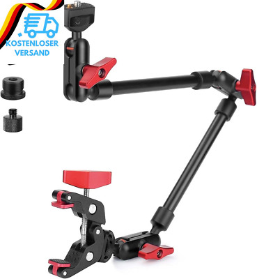 22''/57Cm Magic Arm Mit Super Clamp, 360° Flexibel Kamera Tischstativ & Klemme, O