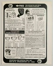 1977 Print Ad Gun Dog Training Kits Sporting Specialties Spencerport,NY