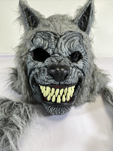 Werewolf Mask Adults Teens, Standard One Size Fits Most, with gloves - Picture 2 of 13