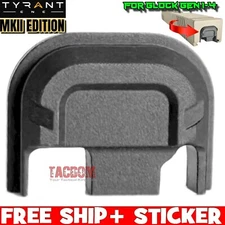 Tyrant Designs MKII REAR SLIDE COVER PLATE GREY FOR GEN 2 3 4 GLOCK NEW DESIGN