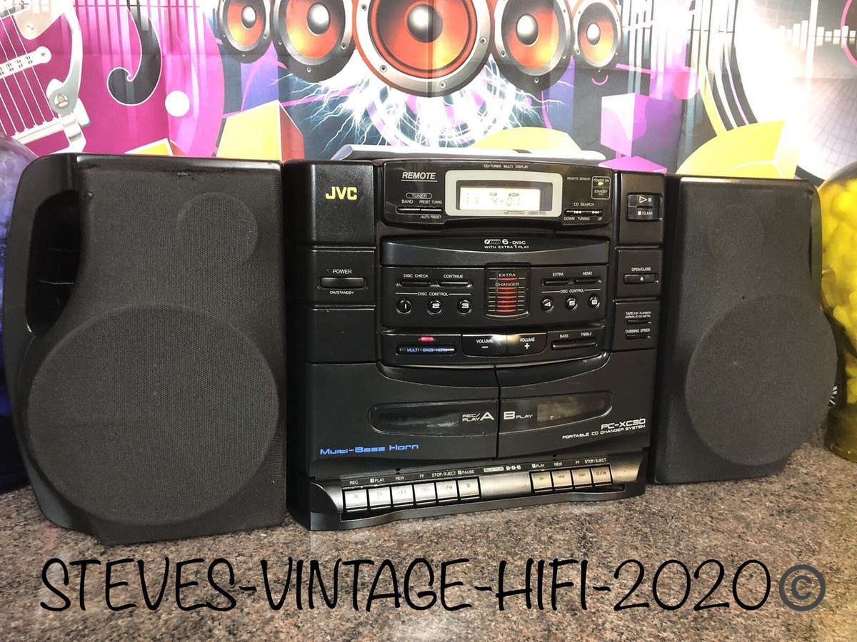 JVC PC-XC30 PORTABLE CD CHANGER SYSTEM 1994 ULTRA RARE VGC