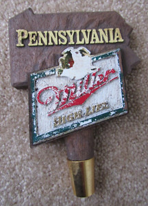 Miller High Life Beer Pennsylvania Small Tap Handle Bar Pub Fair Cond Keystone
