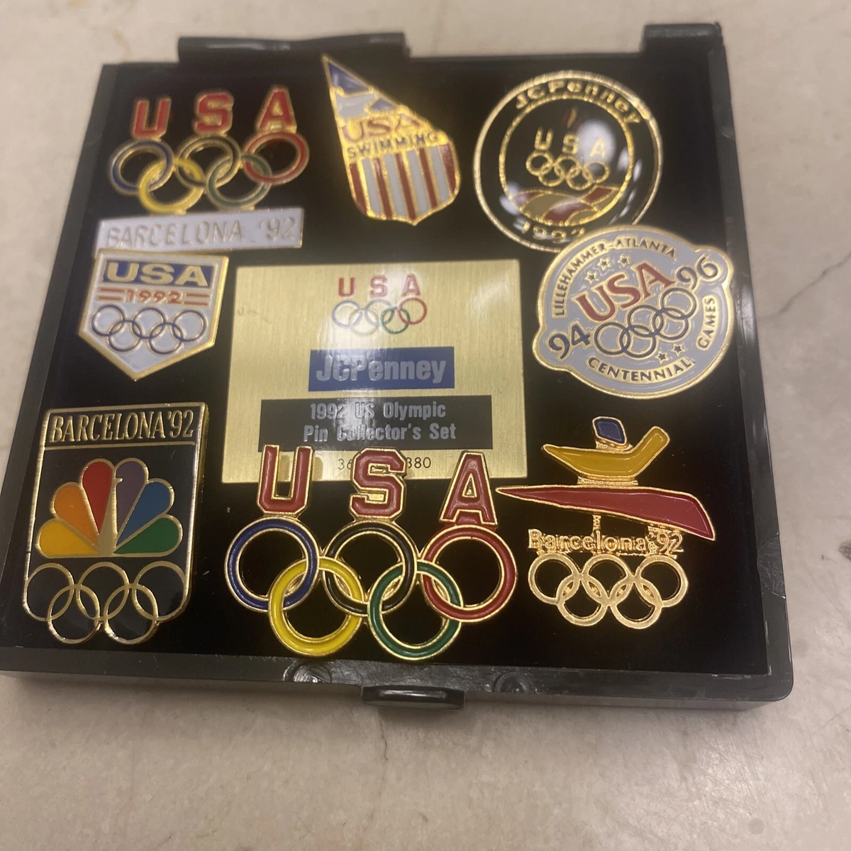 Vintage 1992 JC Penny U.S. Olympic Pin Collector's Set, USA, Barcelona 9  pcs | eBay