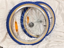 Mongoose Genuine 2022 Pro Class Style 36H Wheel Bundle Satin Silver/Blue Tape