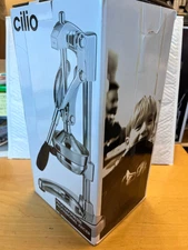 Cilio Commercial Grade Citrus Press -  Silver Polished C309164 in retail box
