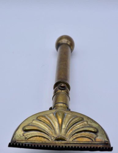 Antique Brass Carriage Horse Grooming Comb ~ Victorian