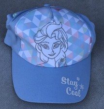 Disney Parks Youth Size Frozen Elsa Hat Cap Stay Cool Blue - New With Tags