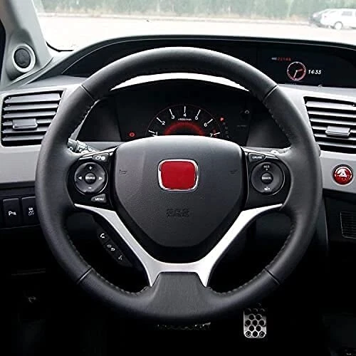 Insignia de dirección trasera delantera roja Jdm emblema H para Honda Fit Jazz 2014-2017 3 piezas Foto 2 de 4