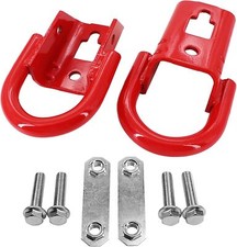 2pcs Red Tow Hooks For 2015-2021 Ford F-150 F150 Front Lh Rh Fl3z17n808a