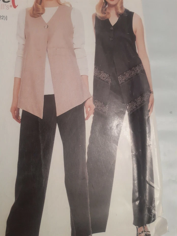 Vest Top Pants L XL 16 18 20 22 McCalls 7930 Stitch N Save Sewing Pattern Easy - Image 3 of 4