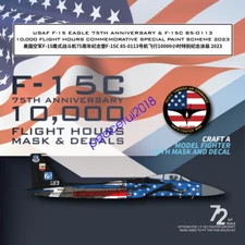 Galaxy G72058 1/72 SAF F-15 EAGLE 75TH ANNIVERSARY & F-15C 85-0113 10,000 FLIGHT