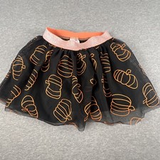 Cat  Jack tutu/skirt XS 4/5 Black with pumpkins Halloween