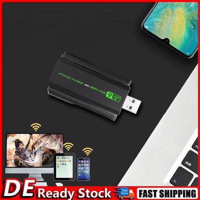 USB WiFi 6 Bluetooth-kompatibler 5.3-Adapter Mini-USB-WLAN-Dongle für Win11/10 D