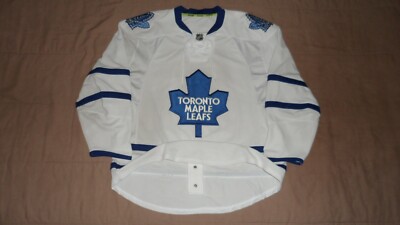 Toronto Maple Leafs White Reebok Fight Strap NHL Hockey Jersey 52