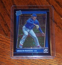 2021  Donruss Optic Rated Rookie Black Star Prizm Brailyn Marquez # 32 054/149