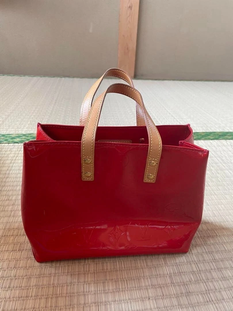 LOUIS VUITTON（LV） Autentica borsa tote Louis Vuitton Reade PM M91990 Monogram Vernis Pomme D'Amour