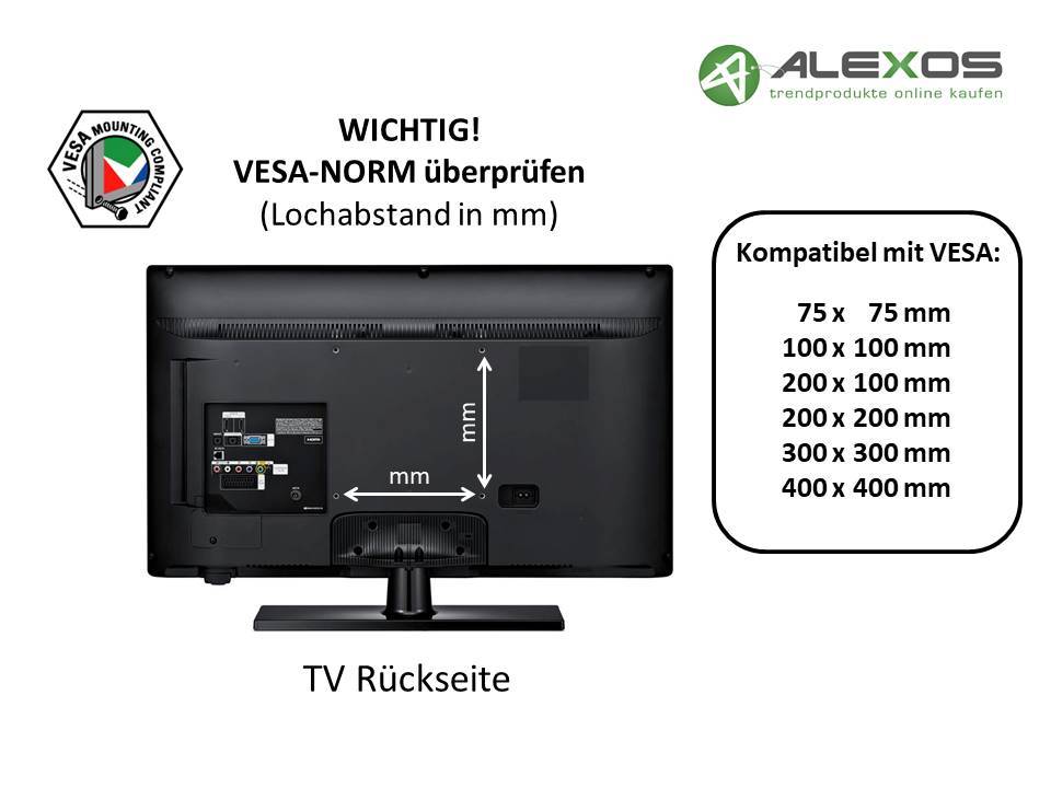 A-PEQ DY995 Drehbare Wandhalterung | 55-100 Zoll, 80 Kg