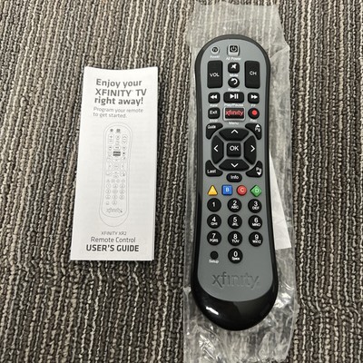 Xfinity Remote Control Comcast XR2 Black W/ Manual EUC Tested Working
