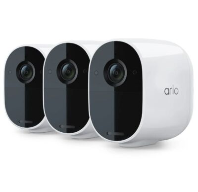 Arlo Essential Camera VMC2320W-111NAS 1080p Wireless Security Video Camera 3Pack