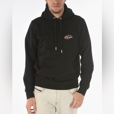 DIESEL Maxi Patch Pocket S-GIRK-HOOD-K22 Hoodie in Black Size S