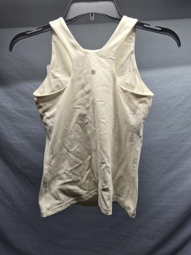 NWT Crz Yoga Sports Tank Top XXS Yellow Built In Bra Exercise Logo Stretch - Picture 3 of 6