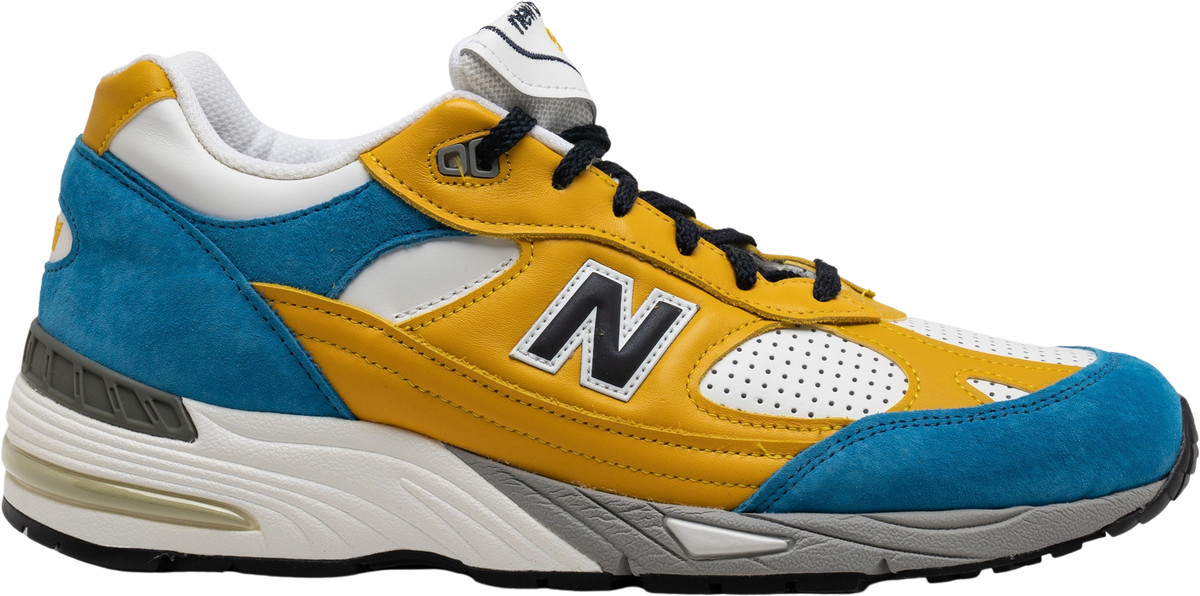 New Balance Sneakersnstuff x 991 Made in England Blue Yellow New Balance Sneakersnstuff x 991 Made in England Blue Yellow