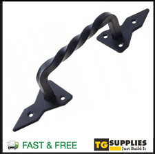 Heavy Duty Black Gate Handle Garden Shed Door Pull Handle Gate Decorative
