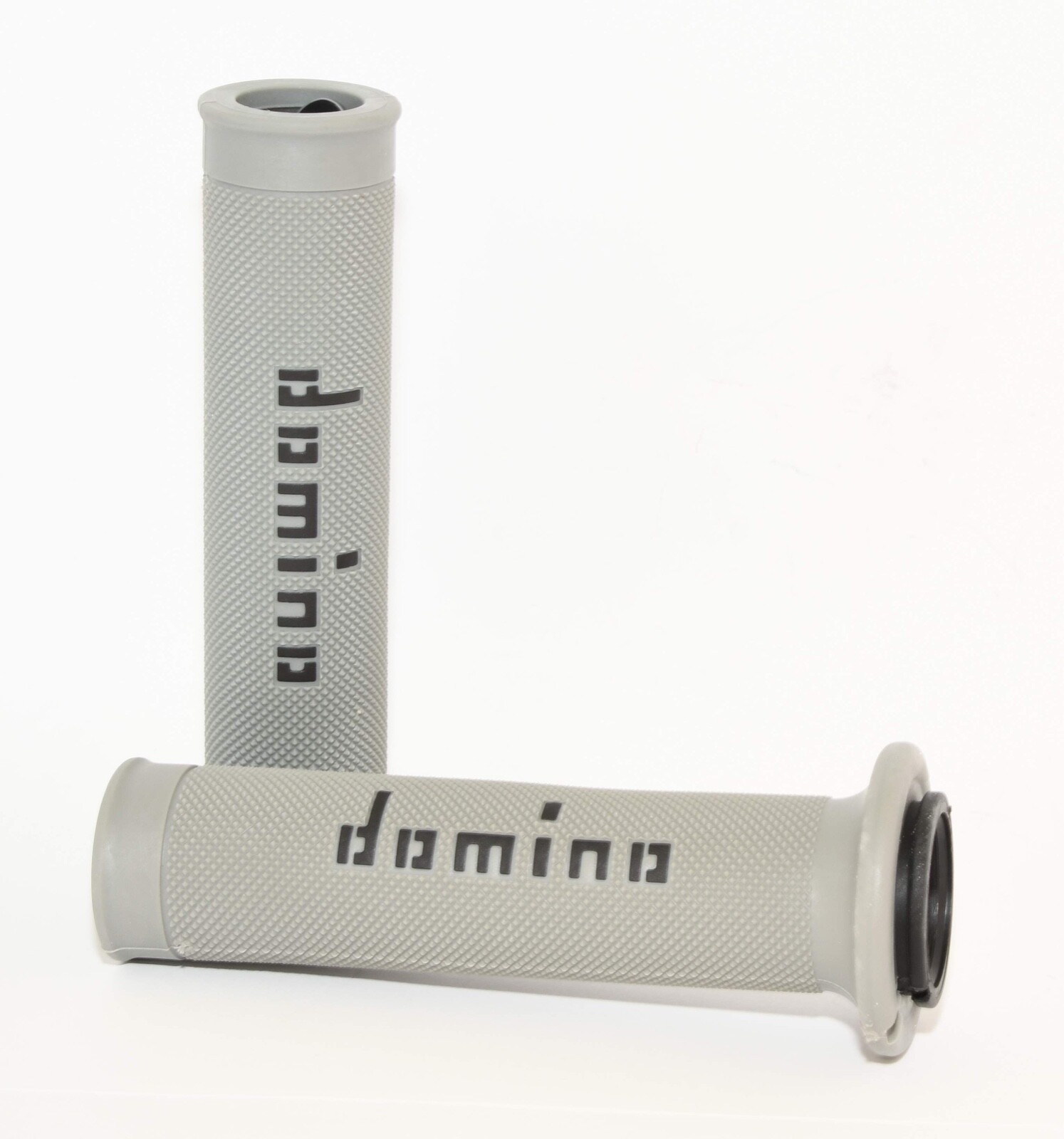 Domino A010 Road Racing Dual Density Grips Grey and Black