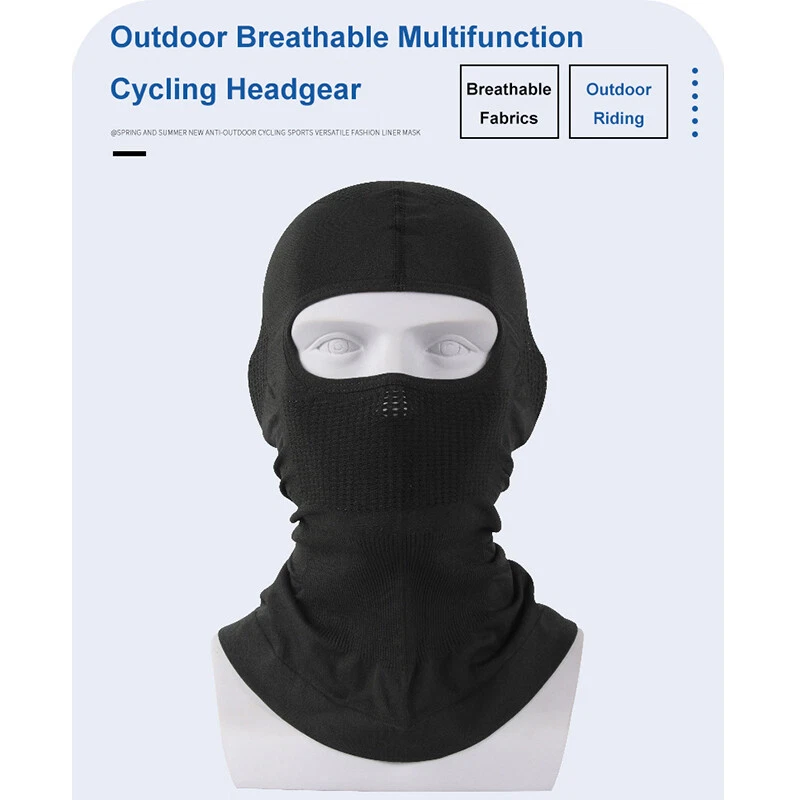 Motorcycle Balaclava Ski Mask Neck Tube Winter Thermal Full Face Cover Headgear - Image 2 of 4
