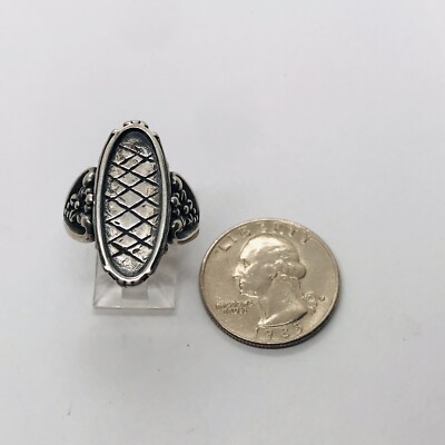 SIZE 9 7g 925 STERLING SILVER DESIGNER FLOWER SHANK HALLMARKED RING BEAUTIFUL!