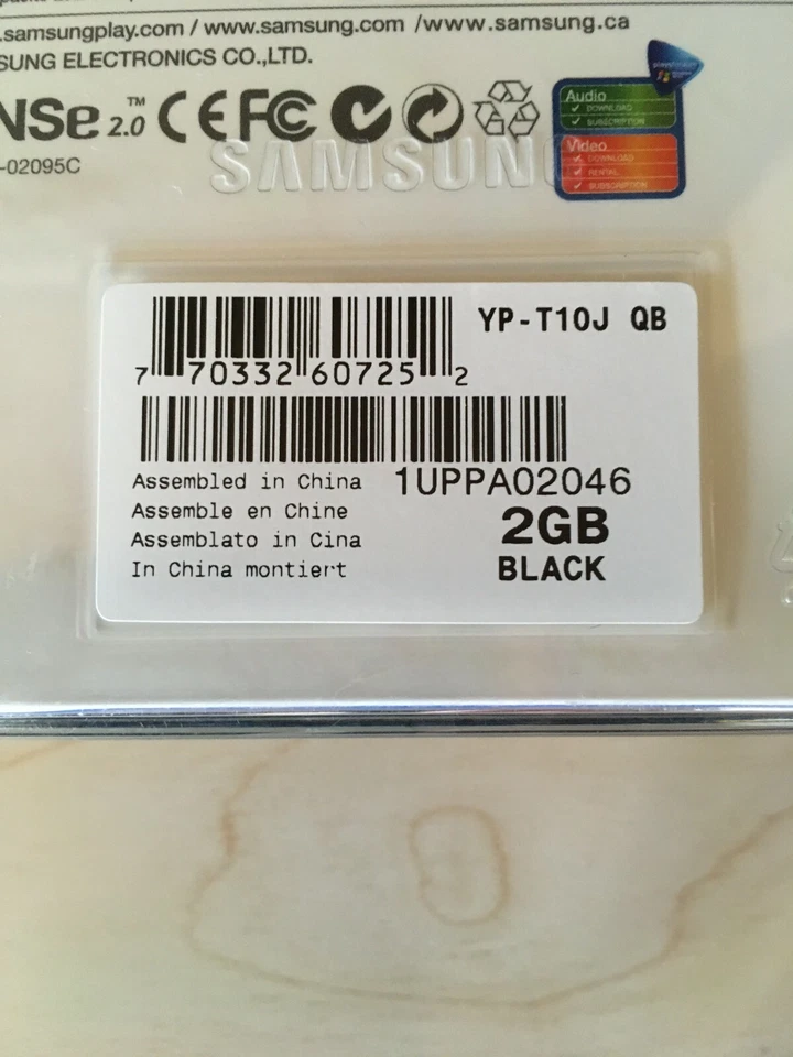 Reproductor MP3 Samsung YP-T10J Foto 2 de 4