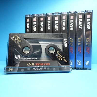   10x BASF CS II 90 Chrome Super * Type 2 * Tapes Cassettes Kassetten * 1995  