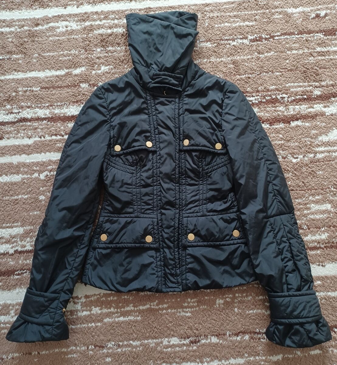 GUCCI BY TOM FORD 2003 COLLECTION BLACK NYLON PADDED JACKET GUCCI BY TOM FORD 2003 COLLECTION BLACK NYLON PADDED JACKET