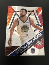 Stephen Curry “Will To Win” Insert 2019-20 Panini Mosaic Basketball Card