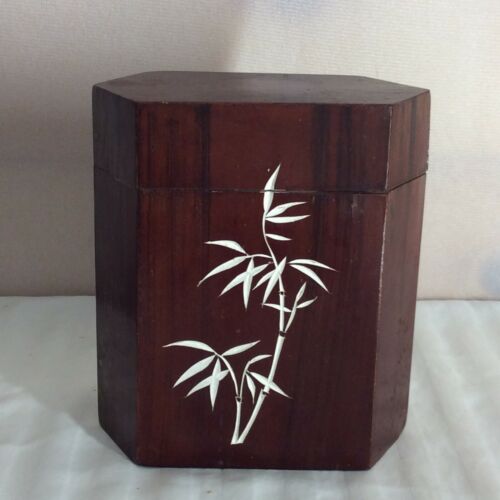 Famosa caja de madera de té chino pieza de decoración vacía - Imagen 3 de 12