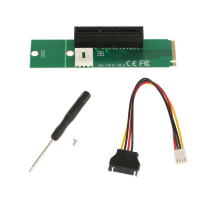 M.2 (NGFF) SSD Zu PCI-e Express 4X / 1X Adapter Konverter Mit SATA-Kabel