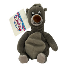 The Disney Store  Theme Parks 8" BALOO THE BEAR JUNGLE BOOK Bean Bag Plush
