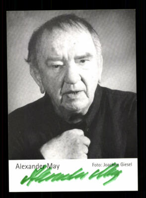 Alexander May Autogrammkarte Original Signiert ## BC 165643