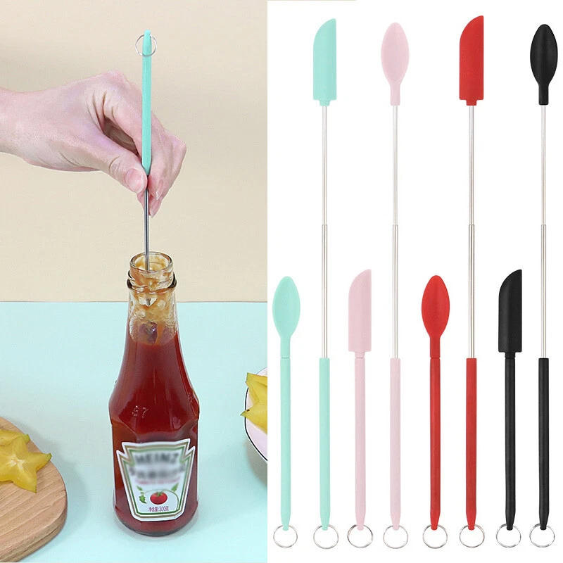 Mini Jar Spatula Silicone Spatula Telescoping Jars Butter Kitchen Cream Small US