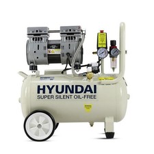 Hyundai 750W 24L Oil Free Low Noise Portable Air Compressor 118psi HY7524X