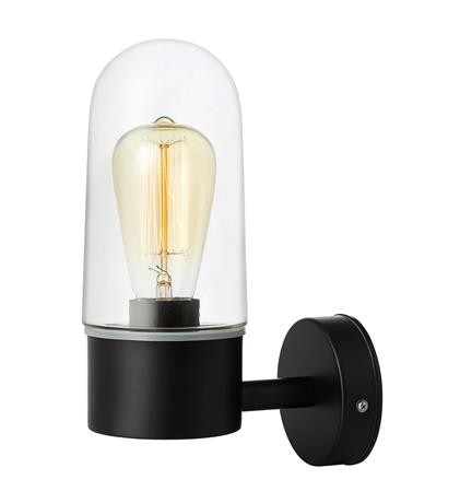 Schwarz Badezimmerlampe Moderne Wandleuchte Leuchter 1X15W/E27 IP44-image
